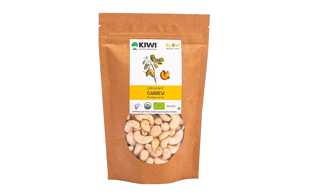 Kiwi Kisan Window Organic Cashew    Pack  200 grams